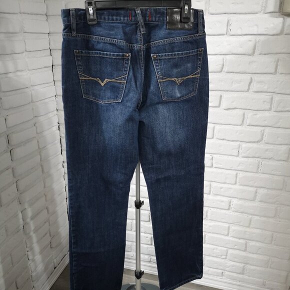 Guess Men's Size 33/32 Slim Straight Del Mar Fit Medium Wash Blue Jeans - Picture 2 of 14